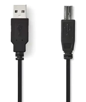 Nedis CCGB60100BK20 čierna / Kábel USB / USB-A - USB-B / 2 m (CCGB60100BK20)