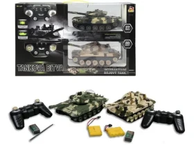 MaDe 02048 Tank 2 ks na ovládanie s pojazdnými pásmi 27cm