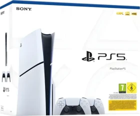 Sony PlayStation 5 + 2x DualSense ovládač / Herná konzola / AMD RYZEN Zen 2 / SSD / Wi-Fi 6 / Bluetooth 5.1 (PS5 BUNDEL 2 CON)