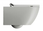 GSI - PURA závesná WC misa, Swirlflush, 36x55cm, Cenere dual-mat 881517