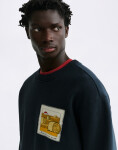 Thinking MU Straw Camp Navy Leon Sweatshirt NAVY S