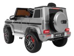 Mamido Detské elektrické autíčko Mercedes G63 AMG MAXI lakované strieborné