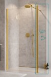 BESCO - Bočný otočný panel ECO-N GOLD - Pevná stena - 30 BCEXON30GC