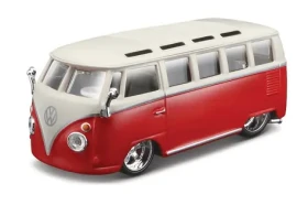 Bburago Volkswagen Van Samba červeno-biela 1:32
