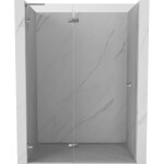 MEXEN/S - Lunar L sprchové dvere krídlové ľavé 130, transparent, chróm 834L-130-000-01-00-L