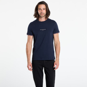 Tričko Tommy Hilfiger Tommy Logo Tipped Tee Blue M