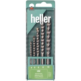 Heller Tools 17745 0 sada špirálových vrtákov do kameňa 5-dielna 4 mm, 5 mm, 6 mm, 8 mm, 10 mm valcová stopka 1 sada; 17745 0