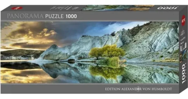 HEYE Panoramatické puzzle Modré jazero