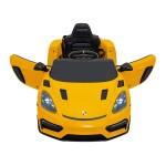 Mamido Elektrické autíčko Porsche Spyder RS ​​718 lakované žlté