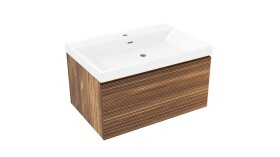 Kúpeľňová skrinka s umývadlom Naturel Elsa 79x35x45,5 cm eben mat ELSA80EBU4 ELSA80EBU4