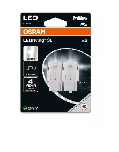 OSRAM LED W21W / 12V / 145lm / 6000K / 2500h / 2ks (7505DWP-2BL)
