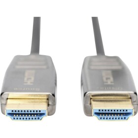 Digitus HDMI prepojovací kábel Zástrčka HDMI-A, Zástrčka HDMI-A 10.00 m čierna AK-330126-100-S Ultra HD (8K), dvojžilový tienený HDMI kábel; AK-330126-100-S