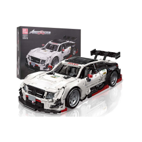 Mamido Stavebnica športové auto 2489 dielov biele
