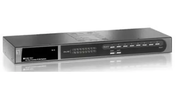 LevelOne KVM-1631 / KVM prepínač / 16 portov / USB, PS/2 / VGA / 19" (KVM-1631)