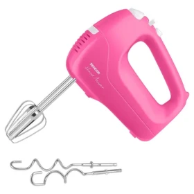 Sencor SHM 5408RS ružová / Ručný šľahač / 200W / 5 rýchlostí / hnetacie šľahacie metly (8590669211661)