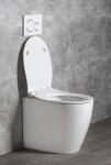 ISVEA - SENTIMENTI WC misa stojaca, Rimless, 36x55cm spodný/zadný odpad, biela 10SM10004SV