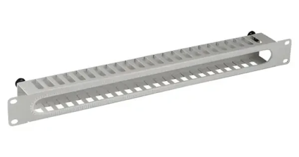 EFB sivá / Vyväzovací panel / 19" / 1U / RAL7035 / s krytom (699999N.1)