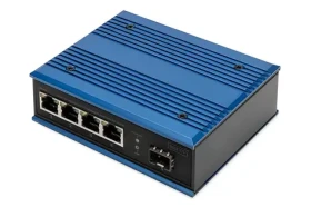 Digitus DN-651135 / Priemyselný switch / 4X Gigabit PoE / 1x SFP / Unmanaged / IP40 (DN-651135)