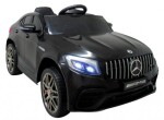 Mamido Elektrické autíčko Mercedes GLC63s s pohonom 4x4 a koženým interiérom, čierne
