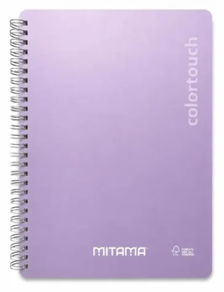 Mitama i-Note fialová / Špirálový zošit / 18,5×24 cm / čistý / 90 listov (62278-90211)