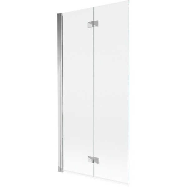 MEXEN - MIST vaňová zástena 90x150 cm 6mm 2-s, chróm, číra, ľavá 8A9-090-002-01-00-L