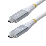 StarTech USB4 kábel USB-C biela / Kábel / 20 Gbps / 60W PD / 4K 120Hz / DP1.4 / 3 m (CC3M20GUSB4CXW)
