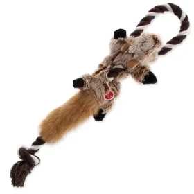 Dog Fantasy Hračka - Skinneeez čipmank s povrazom 35cm (454-30603)