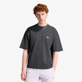 Tričko adidas Trefoil Essentials Melange Loose Cropped T-Shirt Dark Grey Heather S