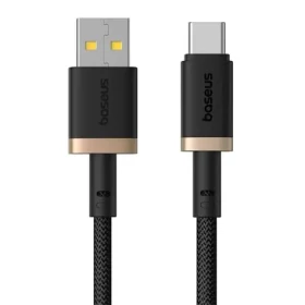 Baseus Dura (P10377802U01-00) Rýchlonabíjací kábel USB-A/USB-C 60W 1m čierno-zlatá (P10377802U01-00)