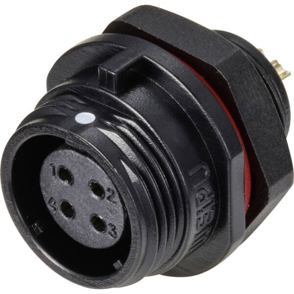 Weipu SP1312 / S 4 guľatý faston, 1 ks; SP1312 / S 4