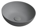 SAPHO - FORMIGO betónové umývadlo na dosku, primere 39cm, šedá mat FG317