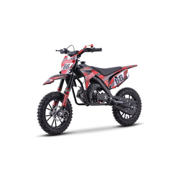 Mamido Detská benzínová motorka RamiGO TIGER 49CC červená