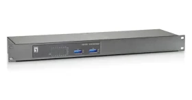 LevelOne PoE+ switch 16x FE 19" / Switch / 16- Port / 16x PoE+ / 120 W / kovové prevedenie (FEP-1601W120)