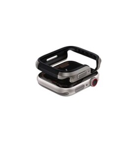 UNIQ Valencia puzdro pre Apple Watch (46mm) - TITANIUM SILVER šedá (8886463691656)