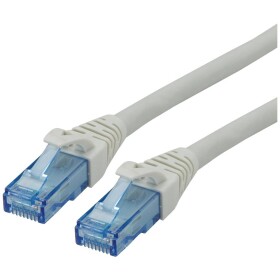 Roline 21.15.2700 RJ45 sieťové káble, prepojovacie káble CAT 6A U/UTP 0.50 m sivá netienený, bez halogénov, samozhášavý 1 ks; 21.15.2700