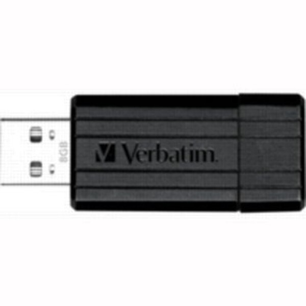 Verbatim Store #39;n#39; Go PinStripe 8GB čierna / Flash Disk / USB 2.0 / čítanie: 10MBs / zápis: 4MBs (49062)