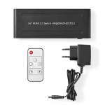 Nedis VSWI3475AT HDMI prepínač 5 vstupov na 1 výstup / 4K2K@60Hz / HDCP 2.2 diaľkový ovládač (VSWI3475AT)