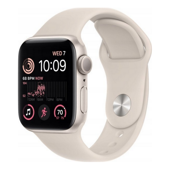 Apple Watch SE 2023 GPS 40mm Starlight Alu Sport S/M Béžový