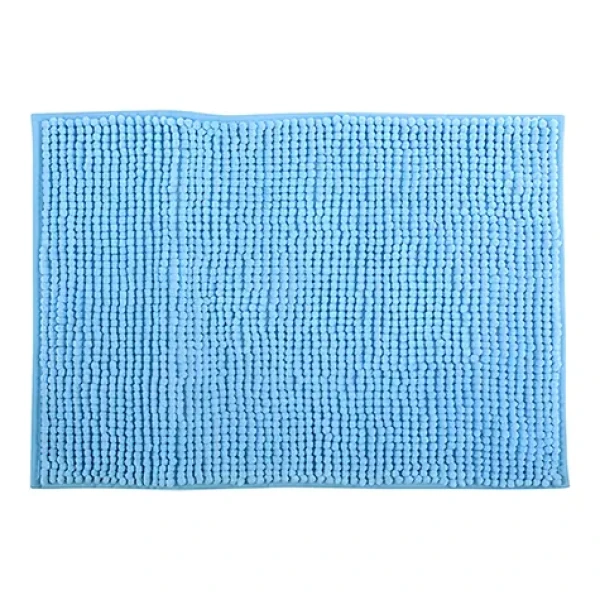 MSV CHENILLE svetlo modrá / Kúpeľňová predložka / mikrovlákno / protišmyková / 50 x 80 cm