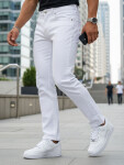 Pánske biele slim fit džínsy UX4487 white - FashionStreet 33
