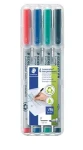 Staedtler Lumocolor F non-perm / Popisovač na fólie / 4 ks / 0,6 mm / zmazateľný (316 WP4)