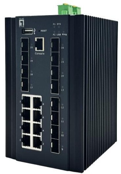 LevelOne Switch 20x GE IGU-2072 8x 1GbE.8x 2.5GbE SFP sw
