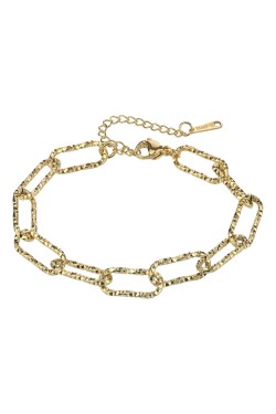 Marc Malone Pozlátený náramok z ocele Sarai Gold Bracelet MCB24014G