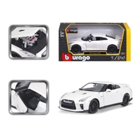 Bburago PLUS Nissan GT- R Metallic White