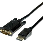 Roline DisplayPort / VGA káblový adaptér Konektor DisplayPort, VGA pólové Zástrčka 1.50 m čierna 11.04.5971 Kábel DisplayPort; 11.04.5971