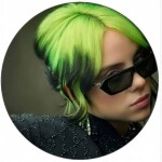 Jedlý papier Billie Eilish zelené vlasy 19,5 cm - Pictu Hap - Pictu Hap