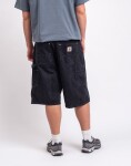 Carhartt WIP OG Double Knee Short Snake Camo, Black heavy stone wash M