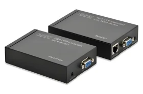 Digitus VGA UTP Extender / Predlžovač signálu / Cat5 / 300 m / 1920×1200 (DS-53400)