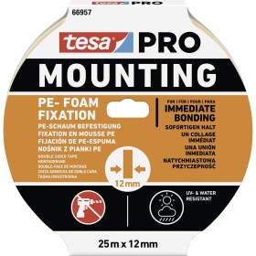 Tesa Mounting PRO PE-Fixation 66957-00000-00 montážna páska biela (d x š) 25 m x 12 mm 1 ks; 66957-00000-00