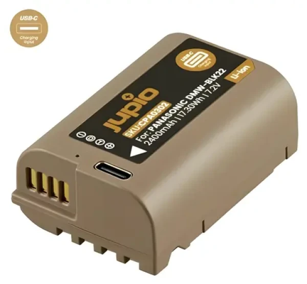 JUPIO DMW-BLK22 Ultra C / Akumulátor pre Panasonic / 2400 mAh / USB-C (CPA0302)